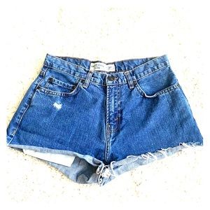Denim cut off shorts, size 27/28
